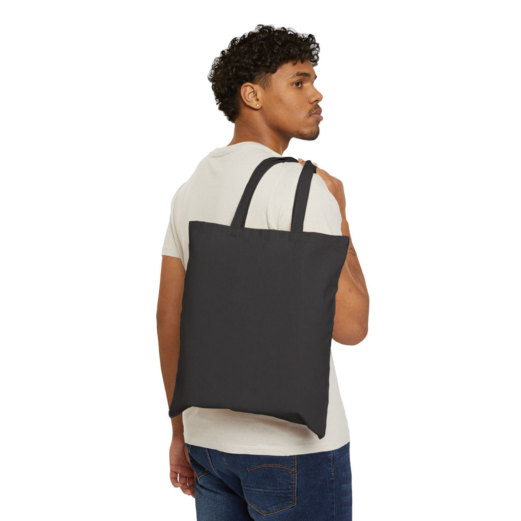 Cyber Holo Logo Tote, Y2K fashion canvas, chrome text retro tech print