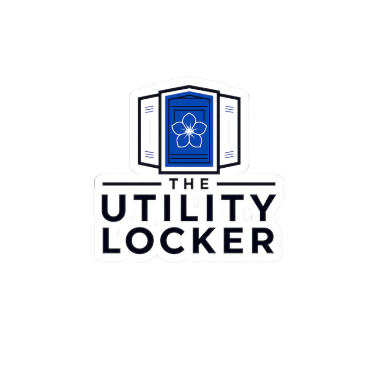 The Utility Locker Logo Sticker — Kiss-Cut Vinyl Laptop Sticker