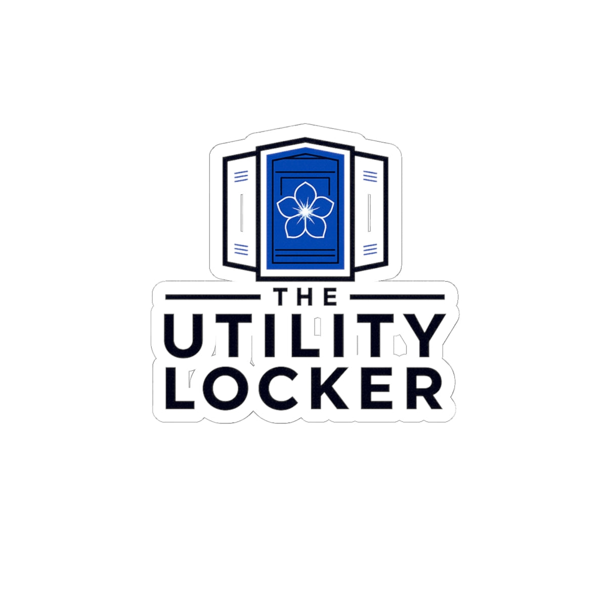 The Utility Locker Logo Sticker — Kiss-Cut Vinyl Laptop Sticker