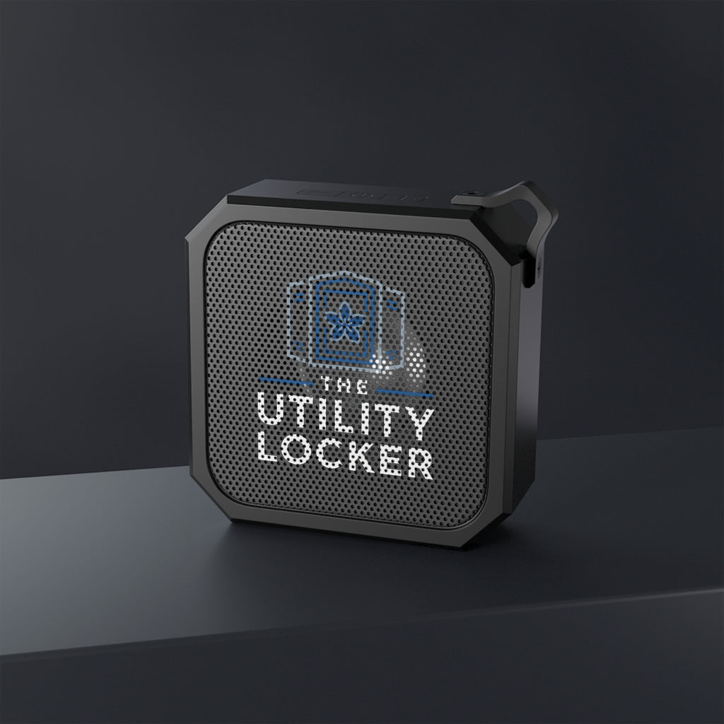 Outdoor Bluetooth Speaker — The Utility Locker Logo Portable Waterproof Speaker