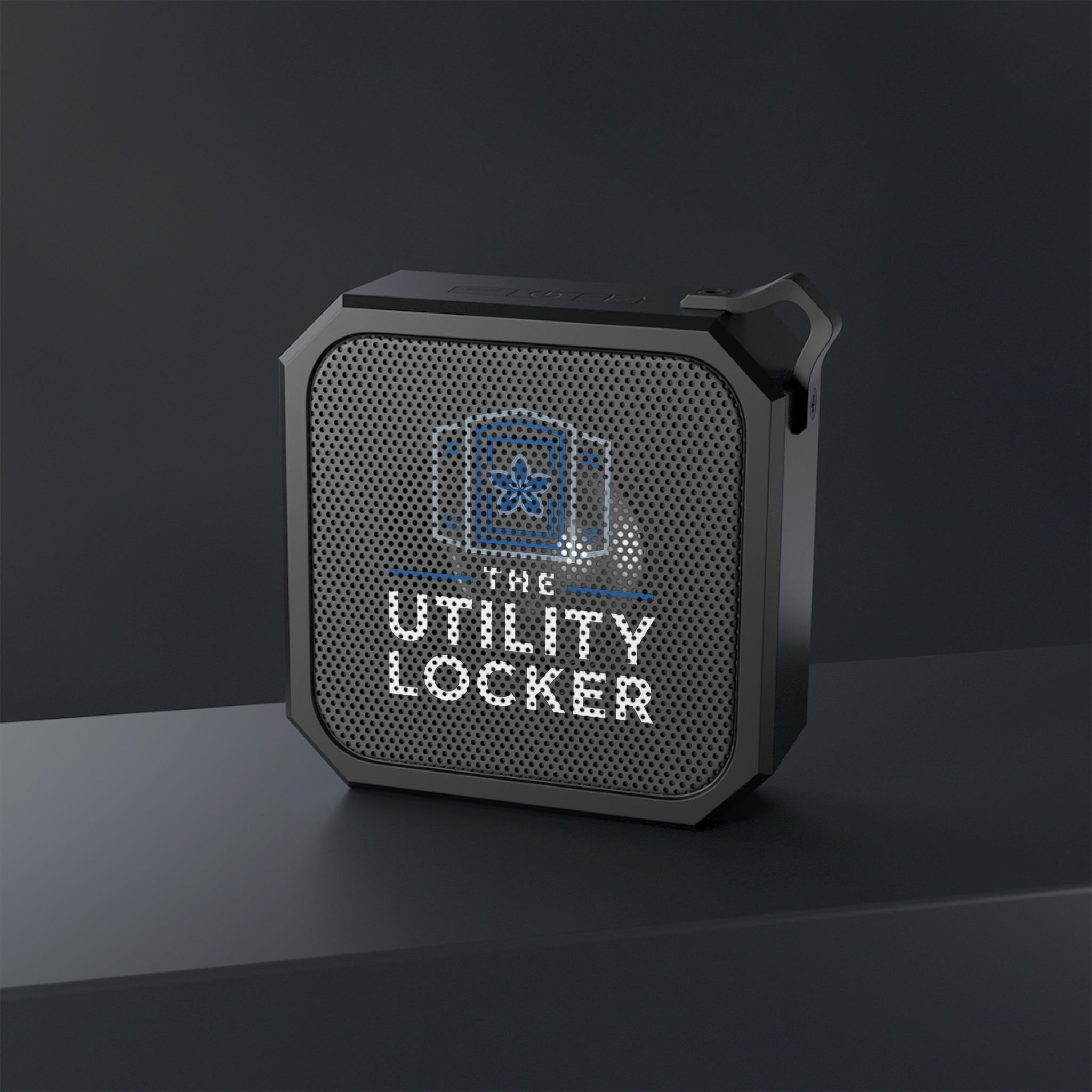 Outdoor Bluetooth Speaker — The Utility Locker Logo Portable Waterproof Speaker