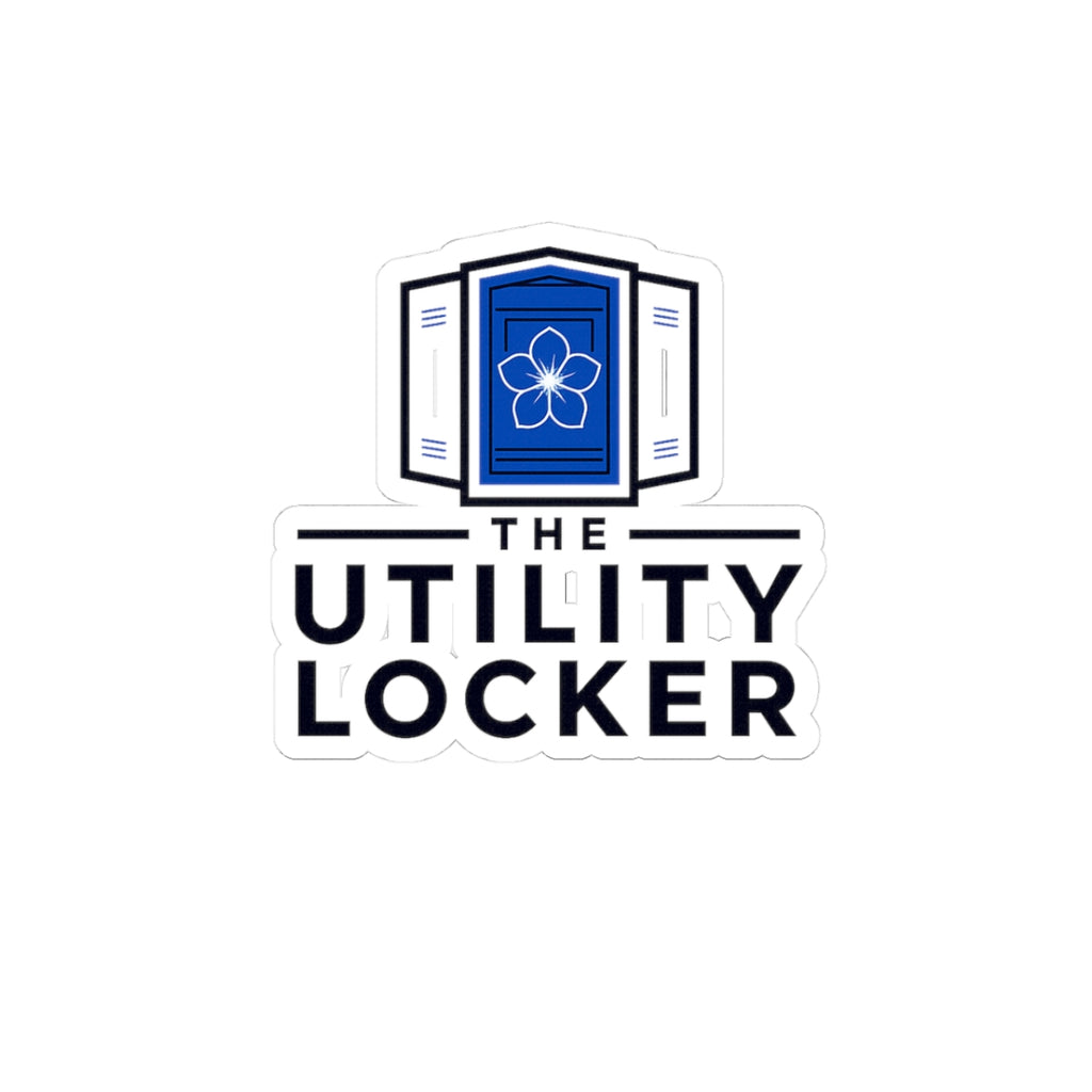 The Utility Locker Logo Sticker — Kiss-Cut Vinyl Laptop Sticker