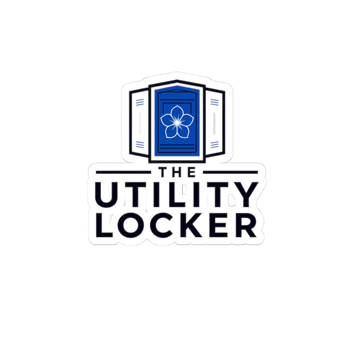 The Utility Locker Logo Sticker — Kiss-Cut Vinyl Laptop Sticker